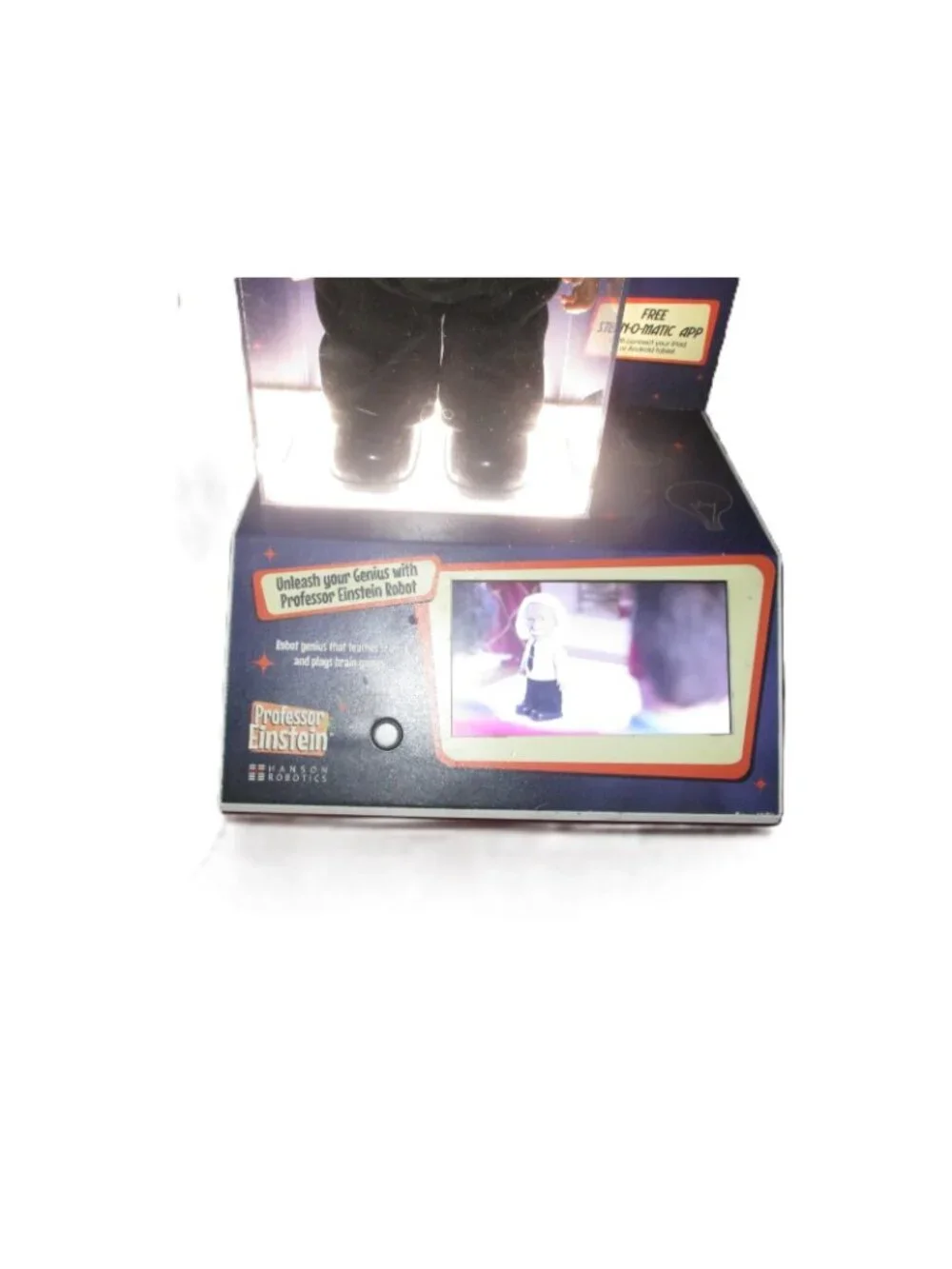 Professor Einstein Robot Hanson Robotics Tutor Genius with Rare Store Display